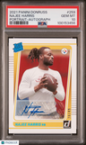 2021 Panini Donruss Najee Harris Portrait-Autograph PSA 10
