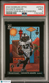 2022 Panini Donruss Optic Downtown #DTDA Davante Adams Black Pandora /25 PSA 9