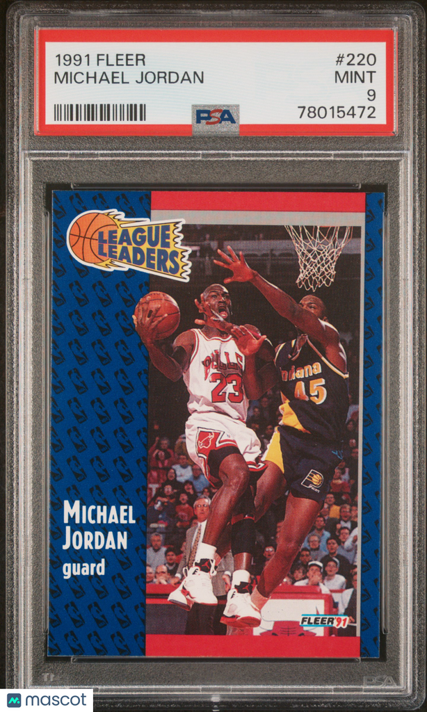 最安値 [美品][鑑定PSA-9] 1991 Fleer マイケル ジョーダン 1991 Fleer Michael Jordan PSA 9