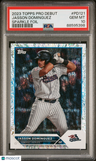 2023 Topps Pro Debut Jasson Dominguez Sparkle Foil PSA 10