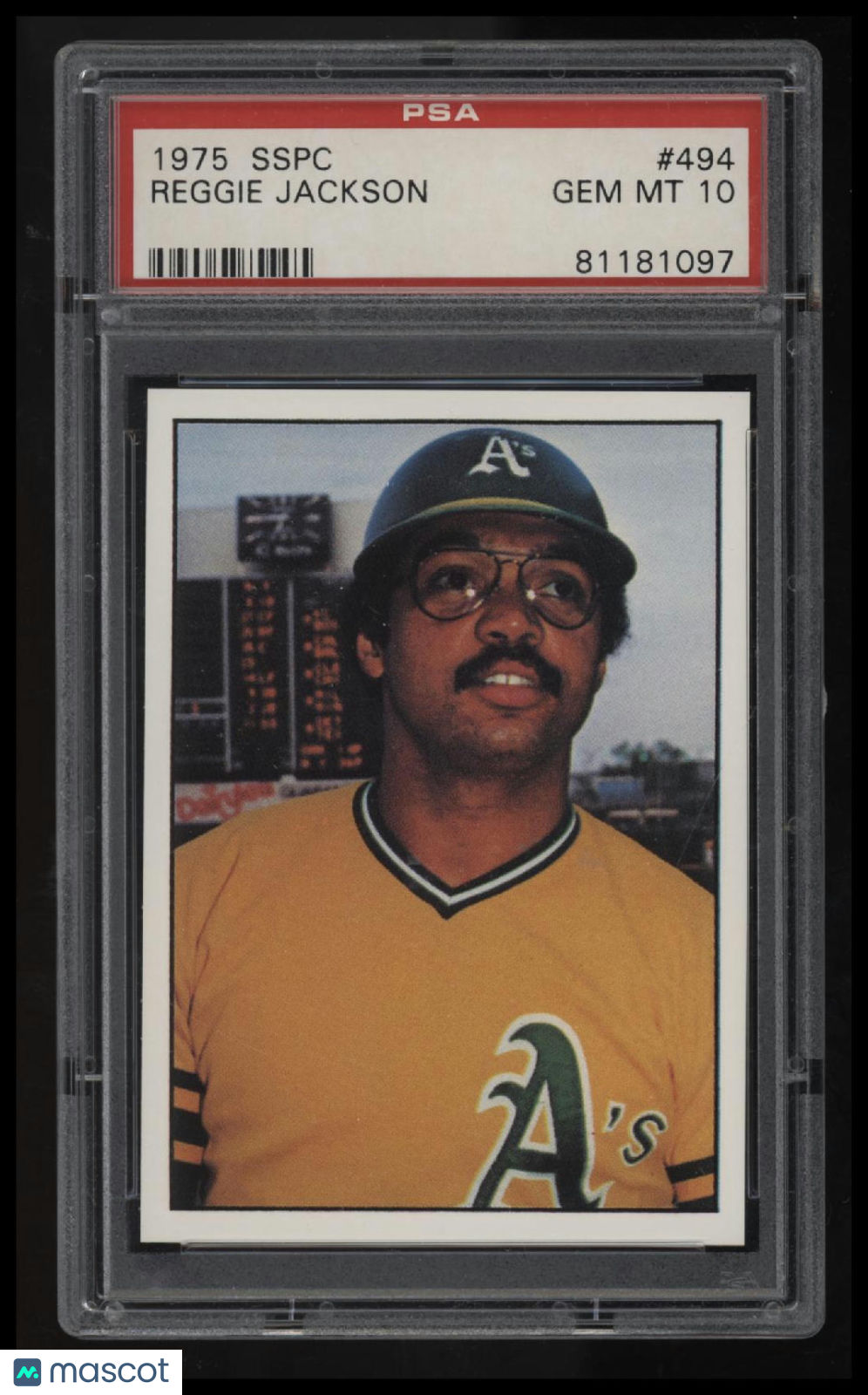 1975 Sspc Reggie Jackson PSA 10