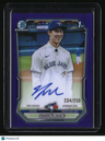 2026 Bowman Seojun Moon Chrome Prospect Autographs Purple Refractors #/250