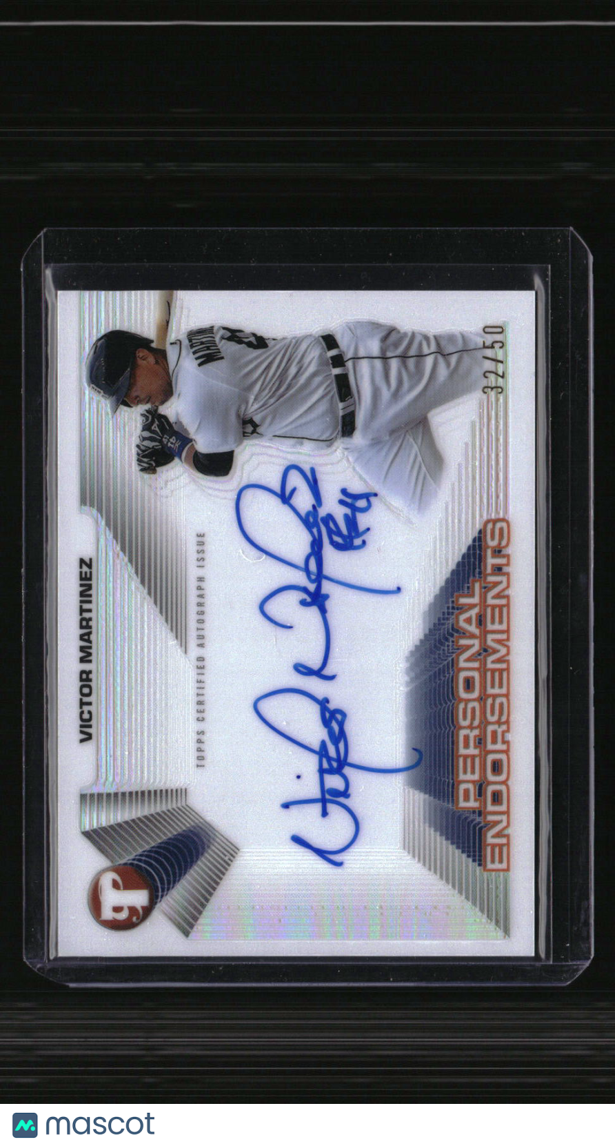 2025 Topps Pristine Victor Martinez Personal Endorsements Autographs