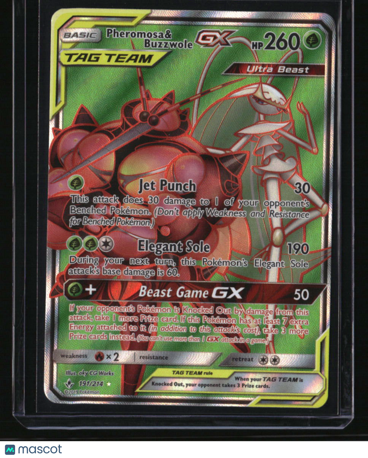 SM - Unbroken Bonds Pheromosa & Buzzwole GX (191) (Full Art)