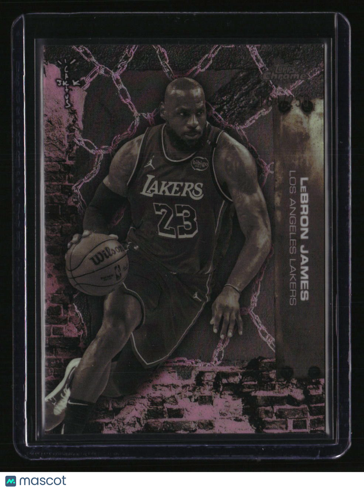 2025-26 Topps Chrome Cactus Jack LeBron James Pink Refractor #/250