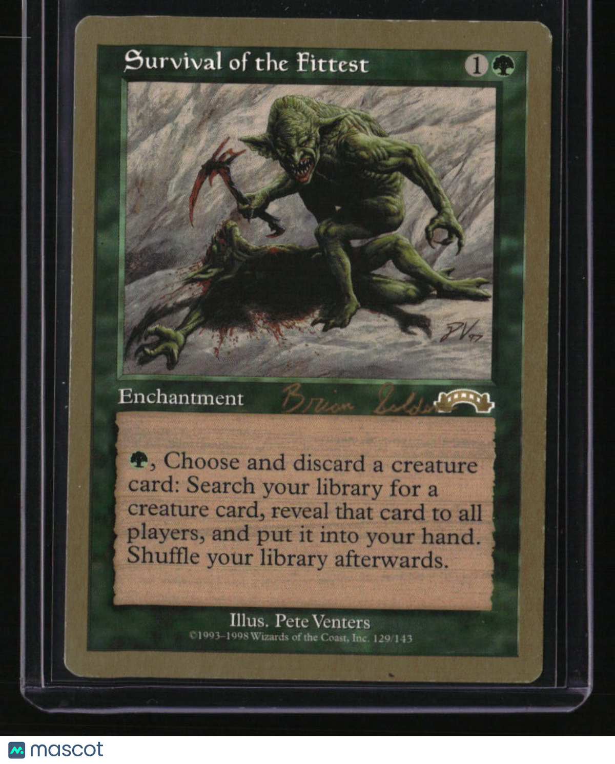World Championship Decks Survival of the Fittest 1998 Brian Selden (EXO)
