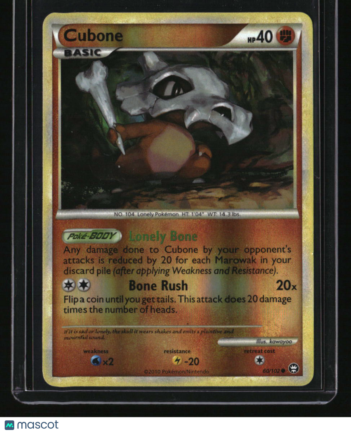 Triumphant Cubone Reverse Holo