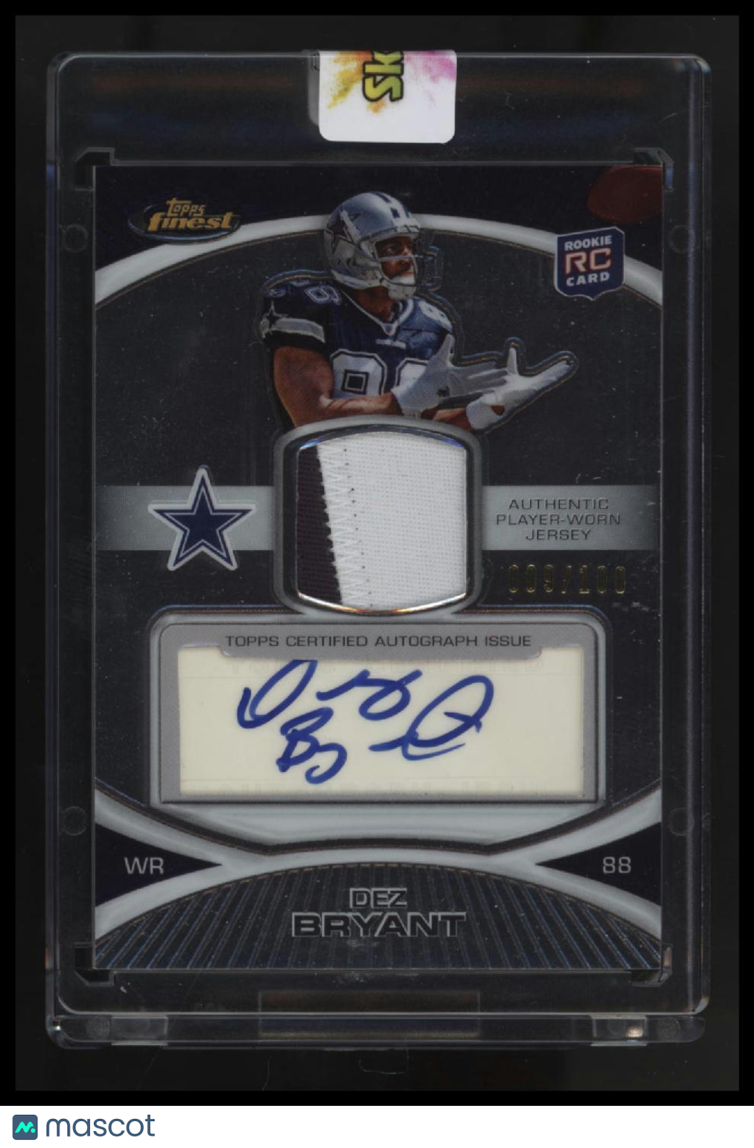 2010 Finest Dez Bryant Rookie Patch Autographs #/100