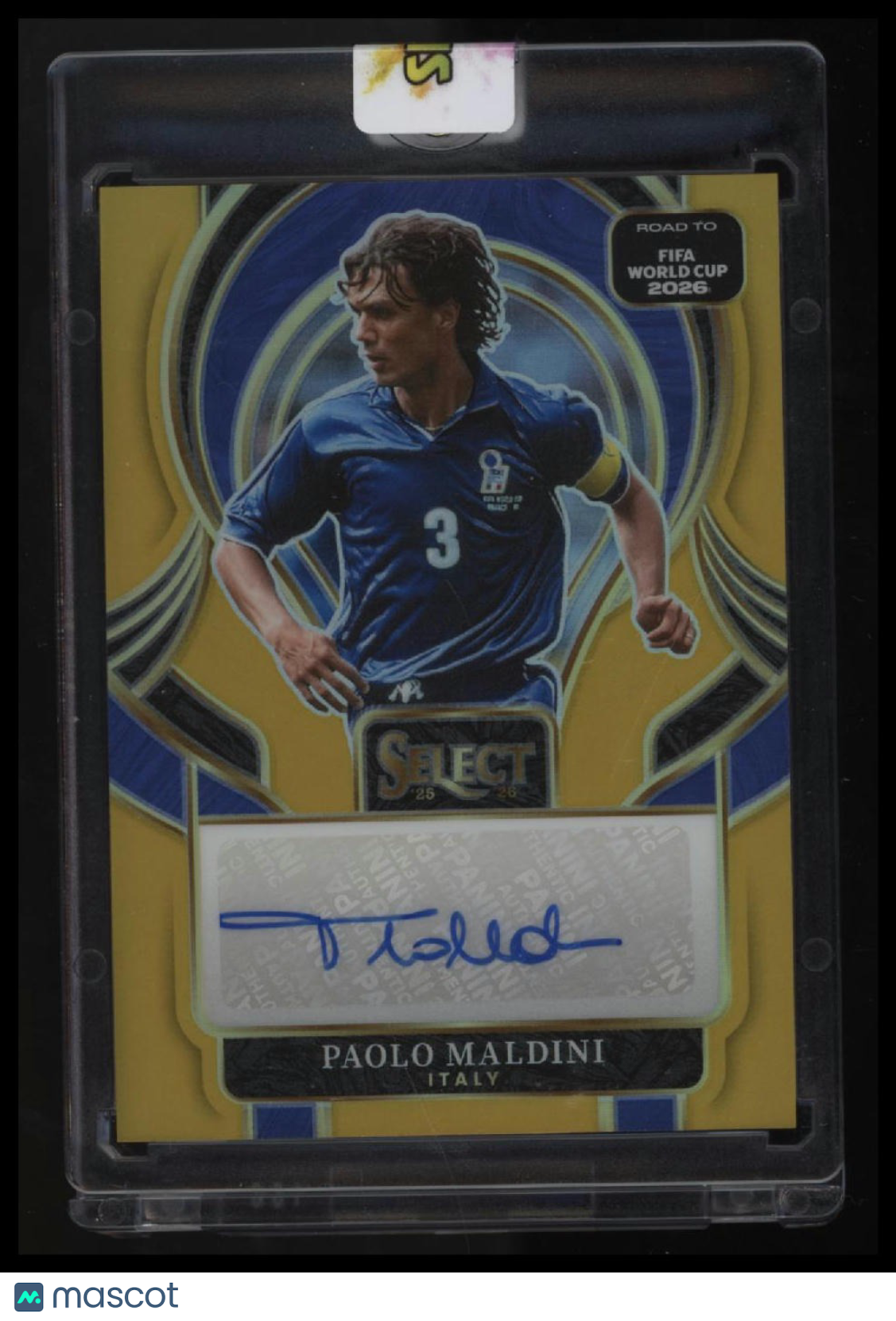 2025-26 Panini Select Road to World Cup Paolo Maldini Select Signatures Gold /10