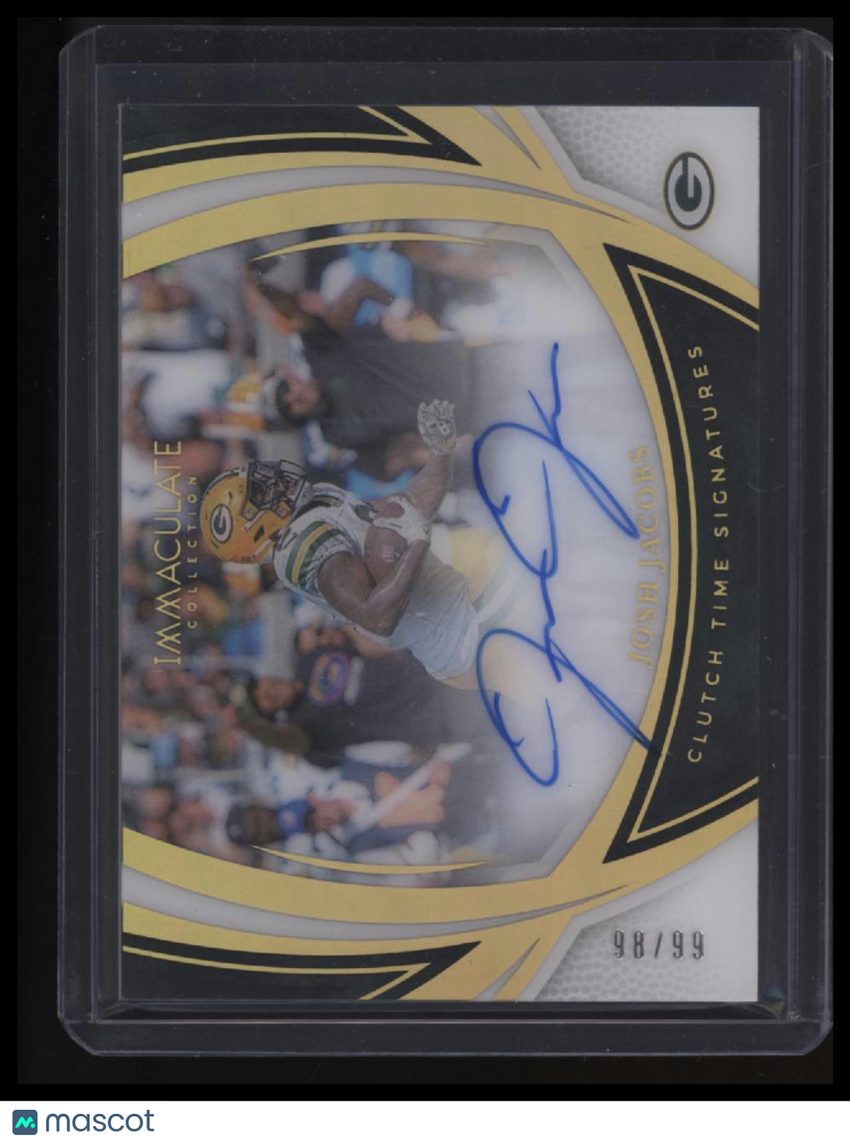 2025 Panini National Treasures Josh Jacobs Clutch Time Signatures #/99
