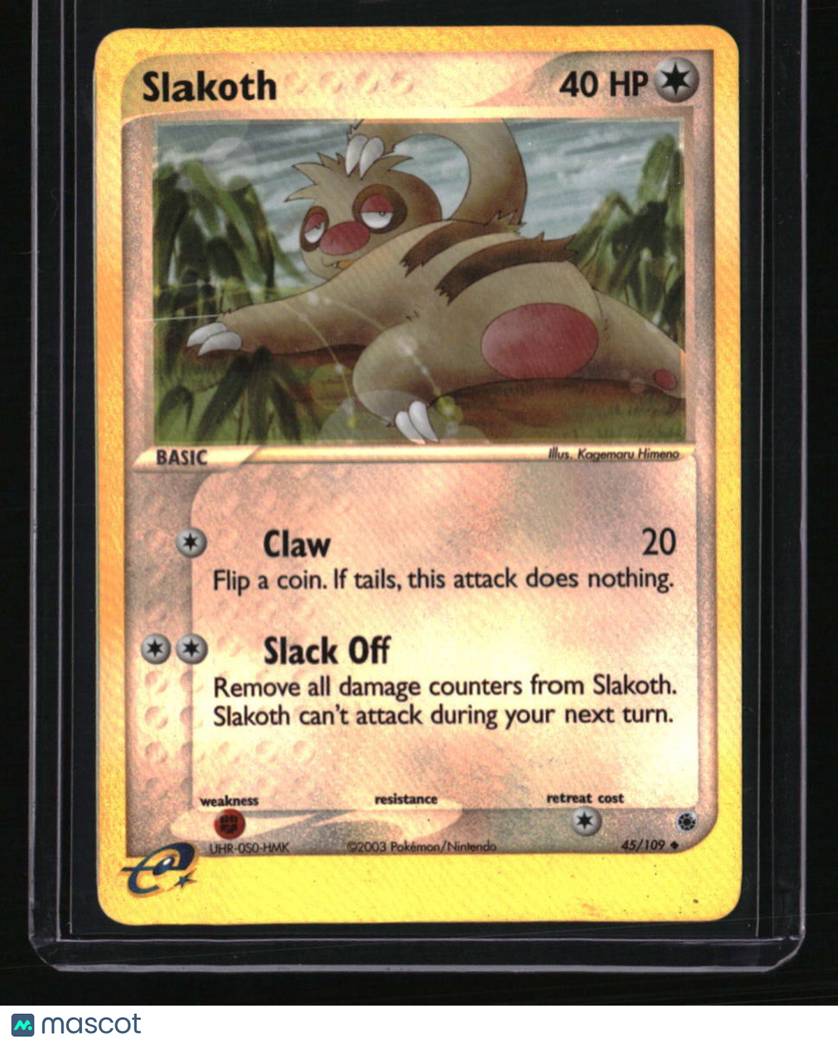 EX Ruby and Sapphire Slakoth Reverse Holo