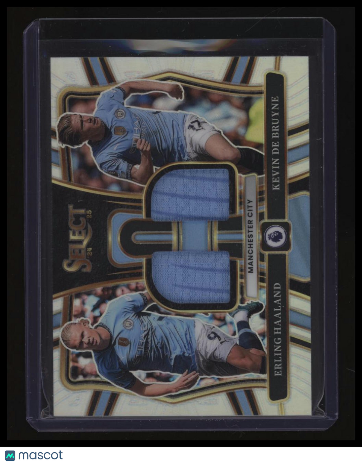 2024-25 Panini Select Premier League Erling Haaland / Kevin De Bruyne Dual Patch