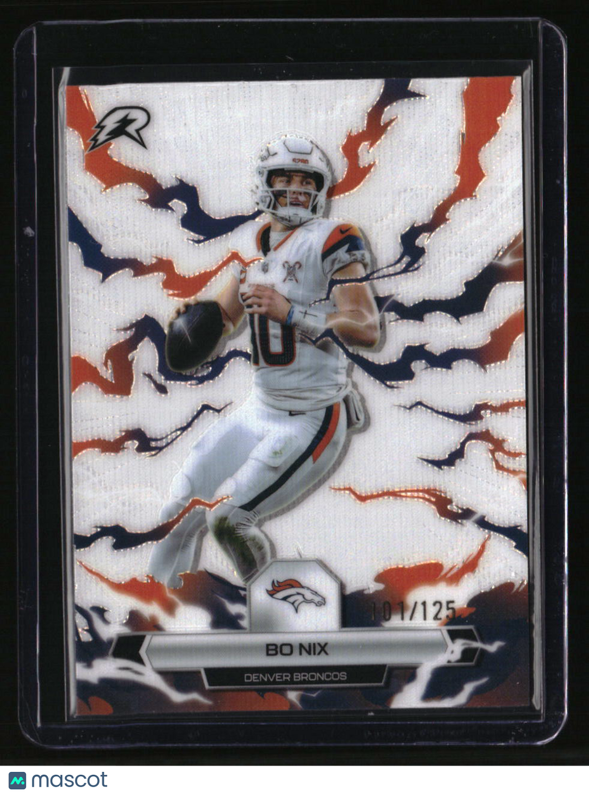 2025 Topps Resurgence Bo Nix White Surge Refractor #/125