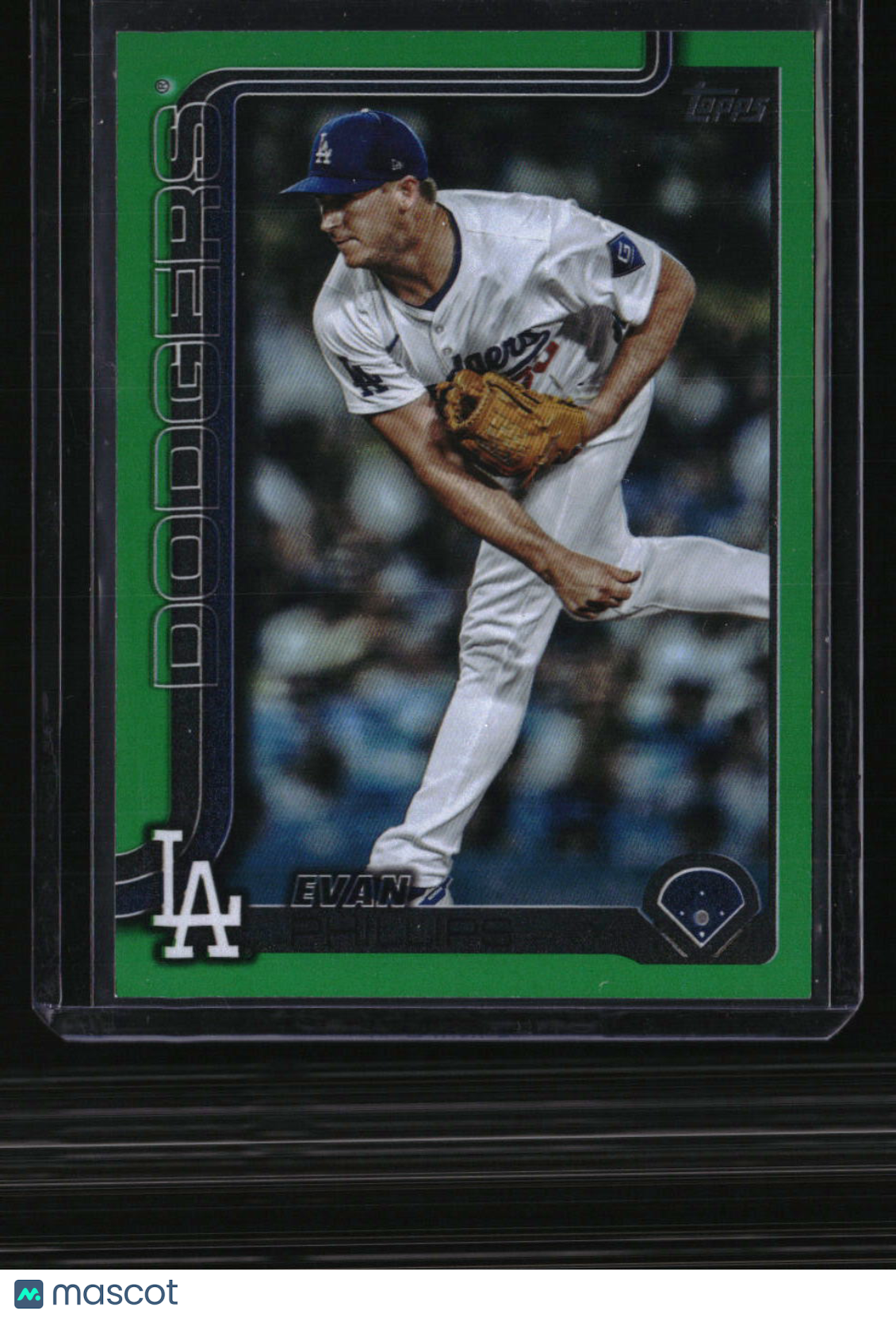 2025 Topps Update Evan Phillips Green Rainbow Foil #/99