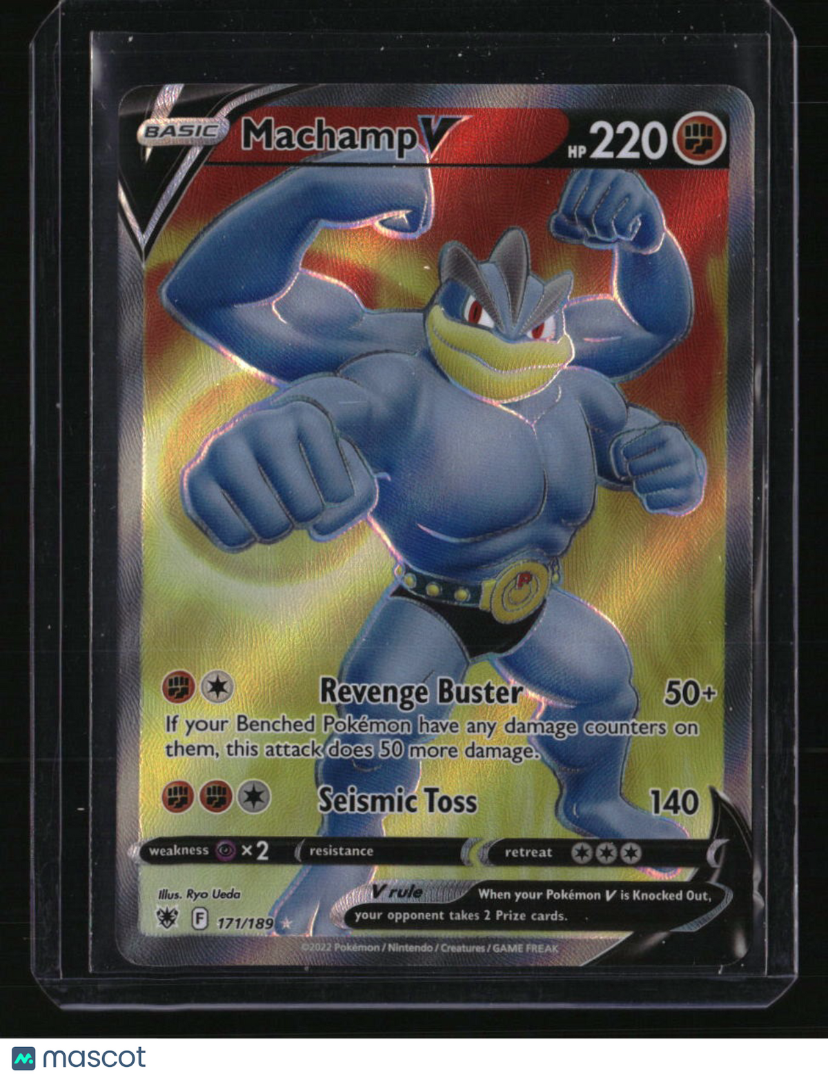 SWSH10: Astral Radiance Machamp V (Full Art)