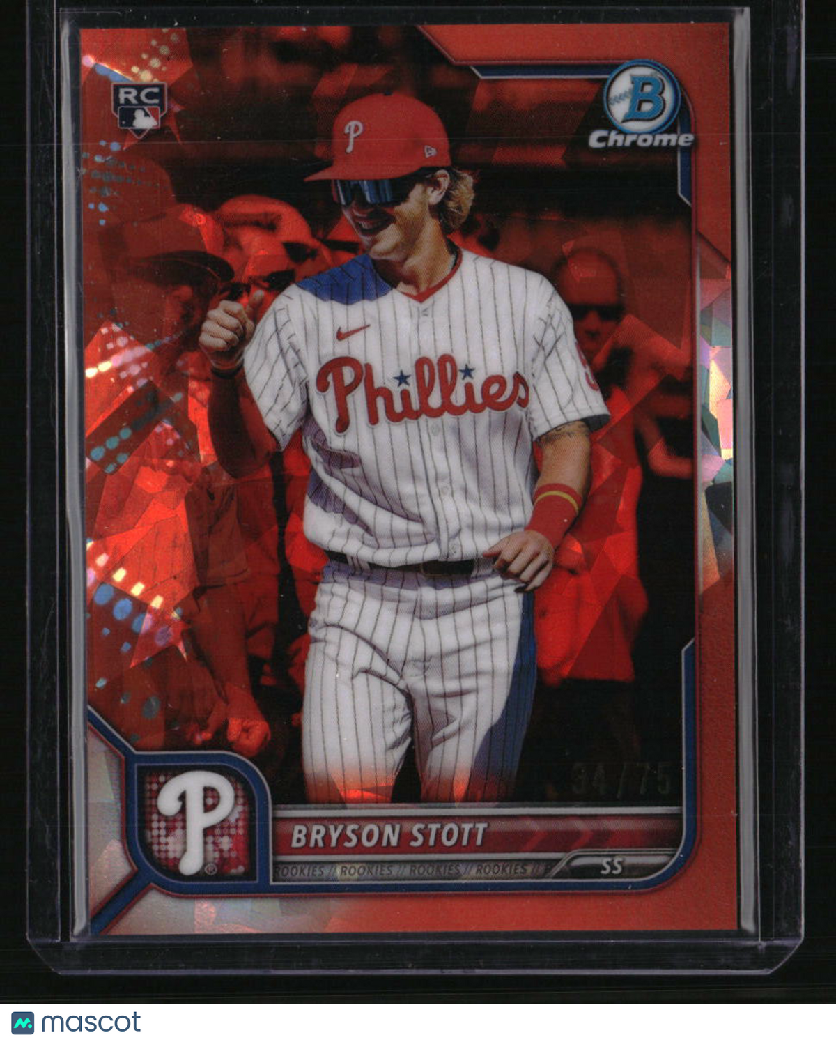 2022 Bowman Chrome Sapphire Edition Bryson Stott Orange #/75