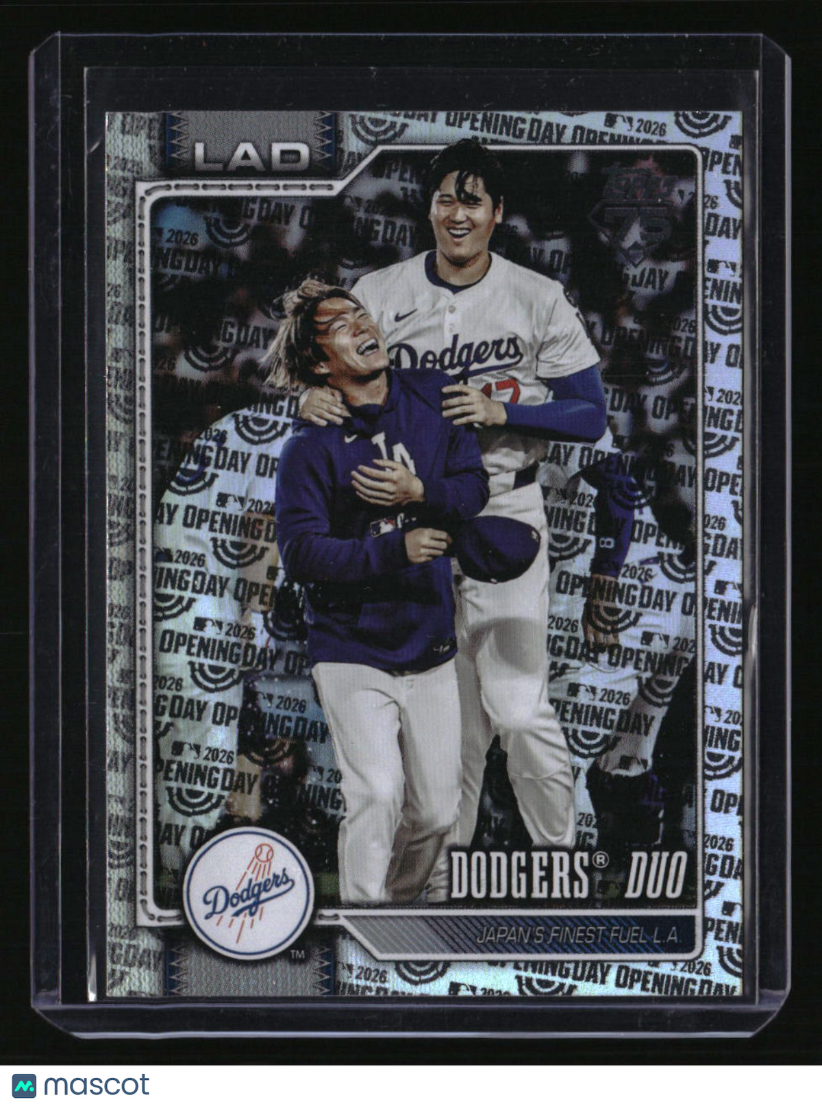 2026 Topps Dodgers Duo Opening Day Foil