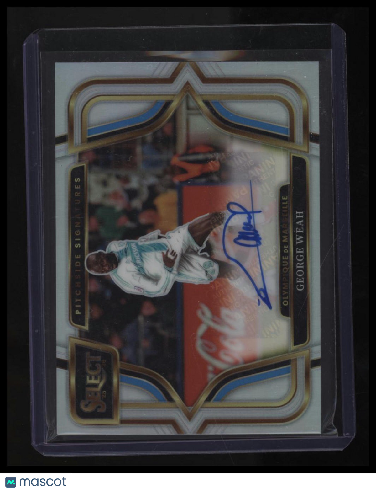 2025-26 Panini Select Ligue 1 George Weah Pitchside Signatures