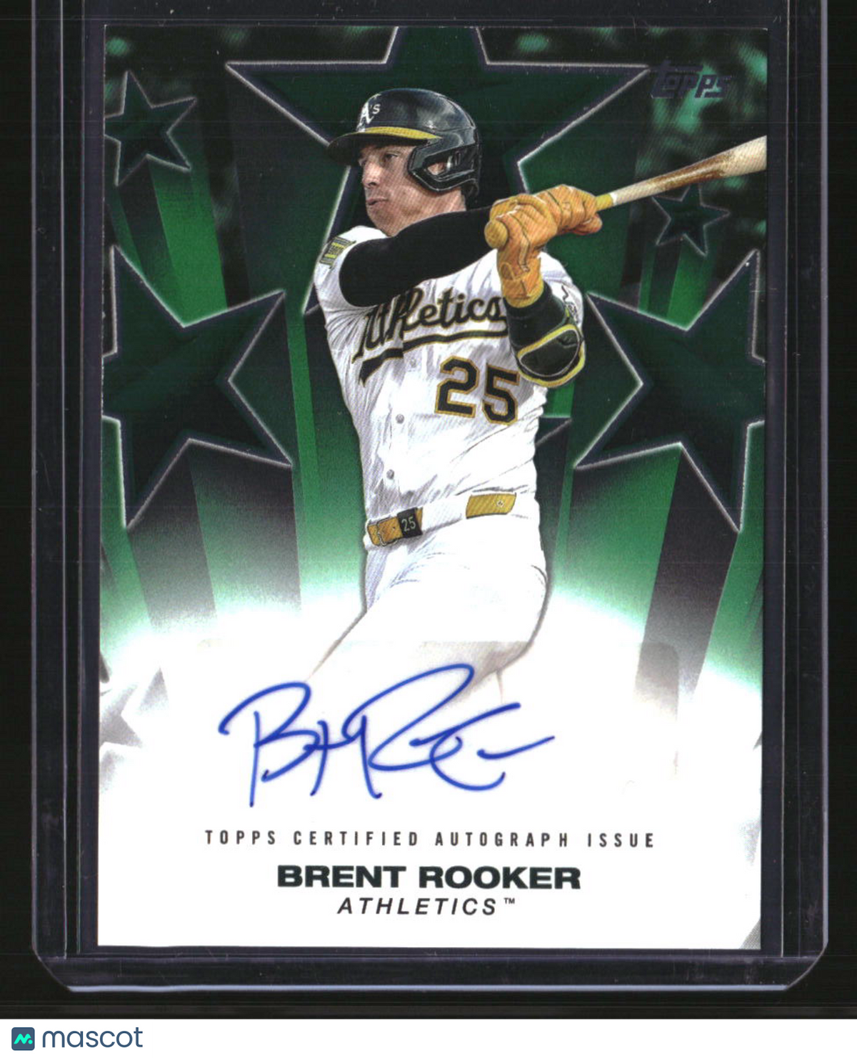 2025 Topps Update Brent Rooker Baseball Stars Autographs Green #/99