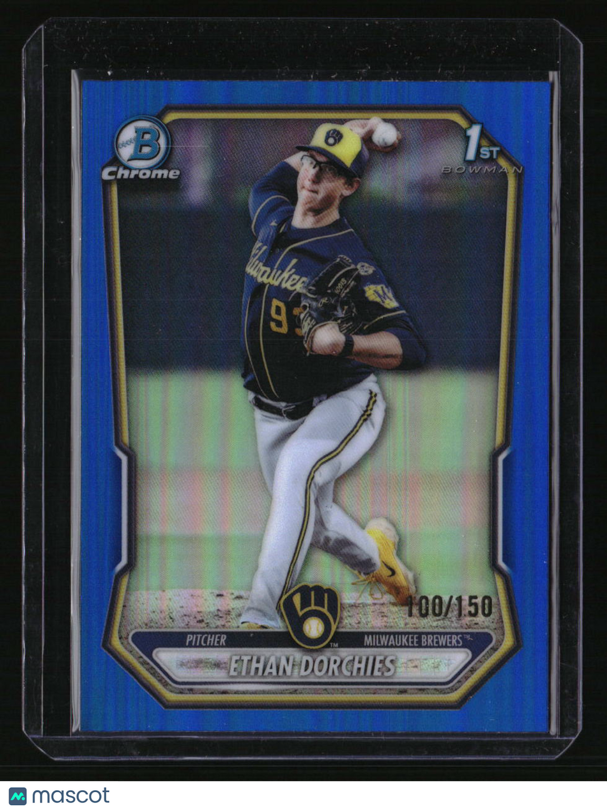 2026 Bowman Ethan Dorchies Chrome Prospects Blue Refractor #/150