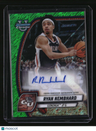 2024-25 Bowman U Chrome Ryan Nembhard Autographs Green Shimmer Refractor