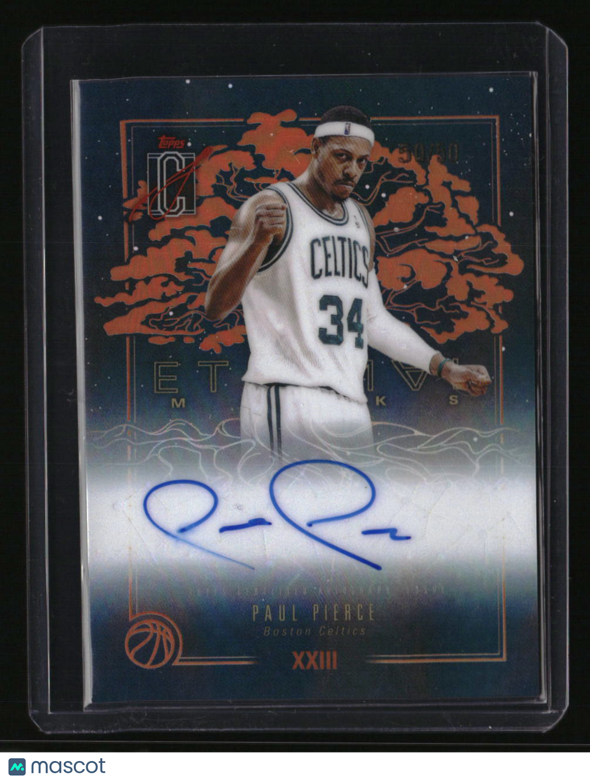 2025-26 Topps Signature Class Paul Pierce Eternal Marks Orange Bookend 50/50