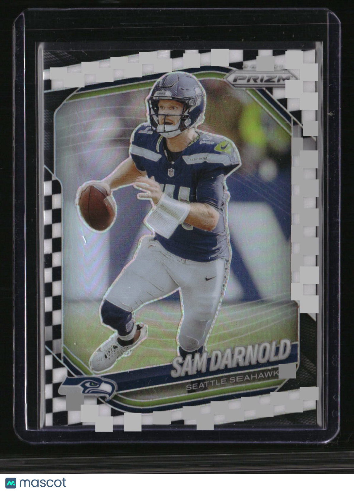 2025 Panini Prizm Sam Darnold Black and White Checker