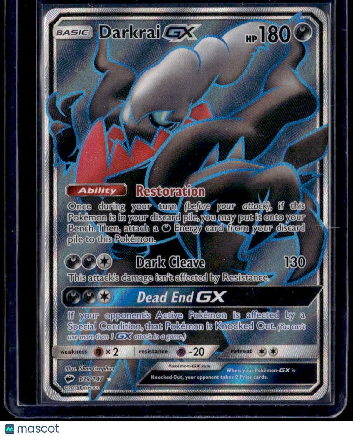 SM - Burning Shadows Darkrai GX (Full Art)