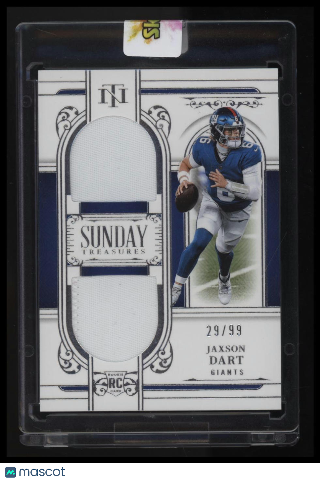 2025 Panini National Treasures Jaxson Dart Sunday Treasures #/99