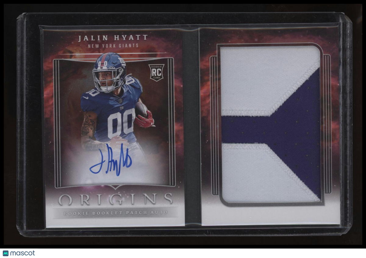 2023 Panini Origins Jalin Hyatt Rookie Booklet Patch Auto #/49