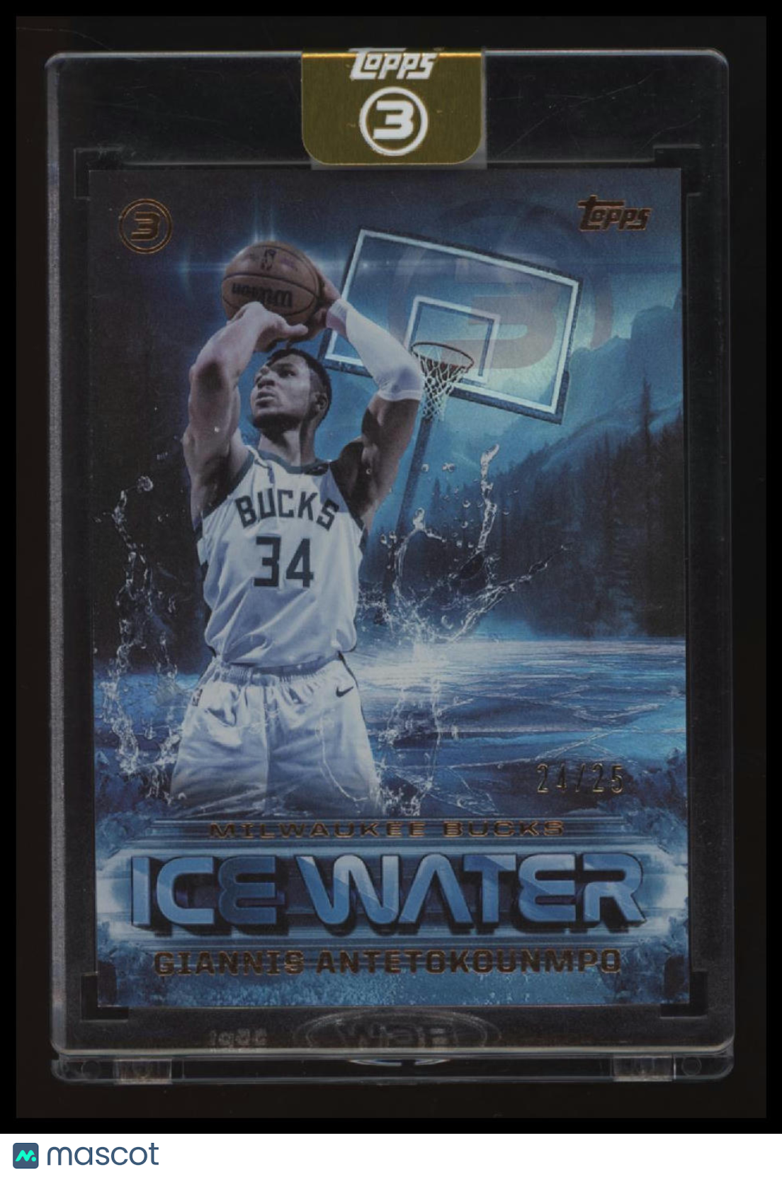 2025-26 Topps 3 Giannis Antetokounmpo Ice Water Bronze #/25