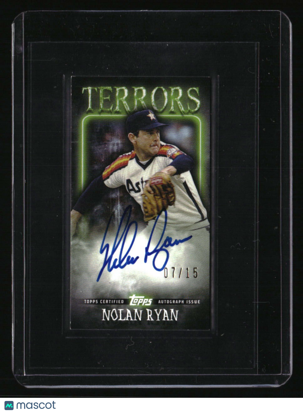 2023 Topps Rip Nolan Ryan Tear Card Terrors Auto #/15 #TCTA-NR