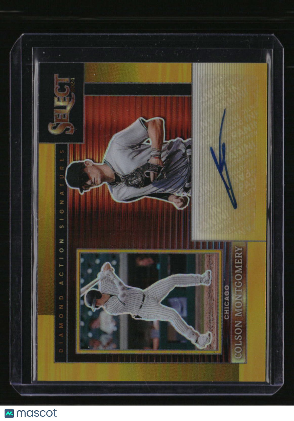 2024 Panini Select Colson Montgomery Diamond Action Signatures Gold Prizms #/10
