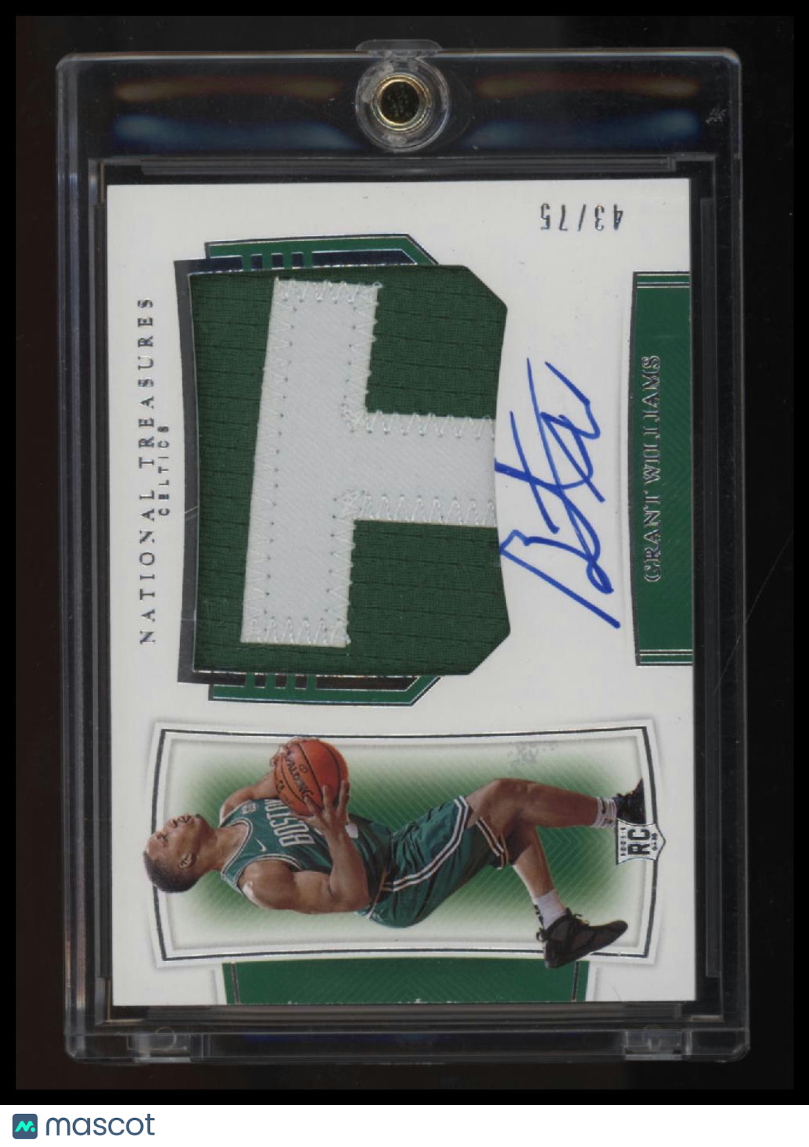 2019-20 Panini National Treasures Grant Williams Rookie Patch Auto #/75