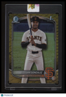 2025 Bowman Chrome Josuar Gonzalez Prospects Reptilian Gold #/50