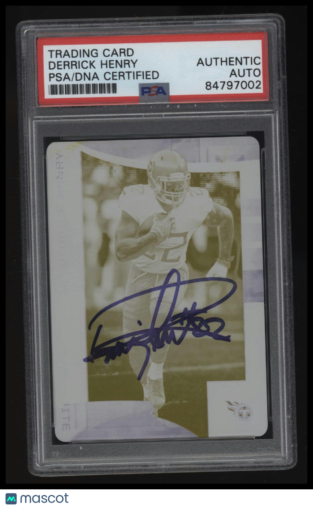 2018 Panini Rookies & Stars Derrick Henry Printing Plates Yellow #/1