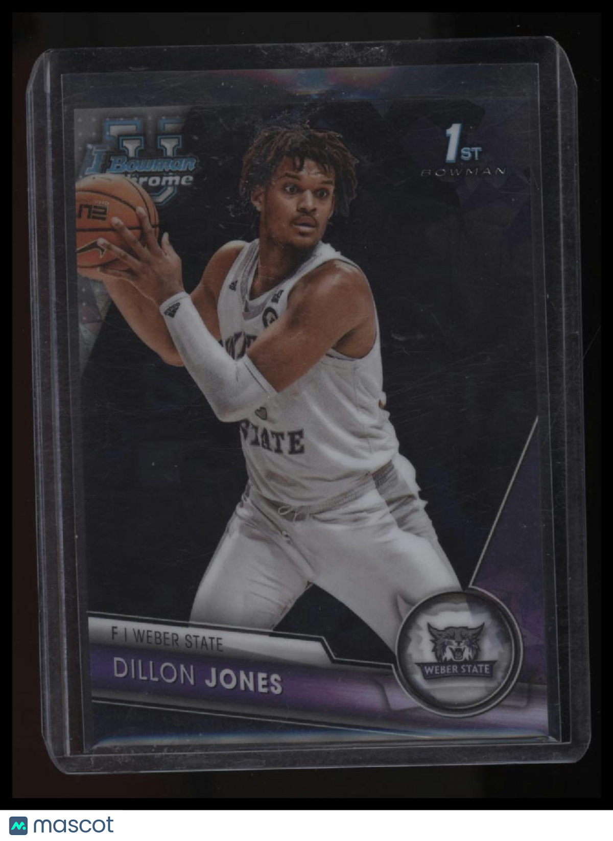 2023-24 Bowman University Chrome Dillon Jones Black Sapphire /10 Jersey # 2/10