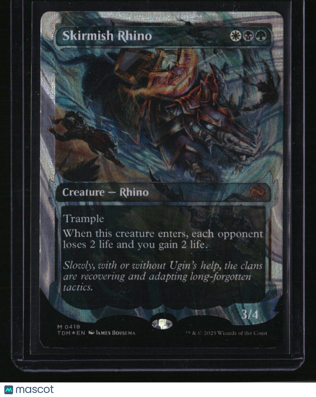 Tarkir: Dragonstorm Skirmish Rhino (Showcase) (Halo Foil)