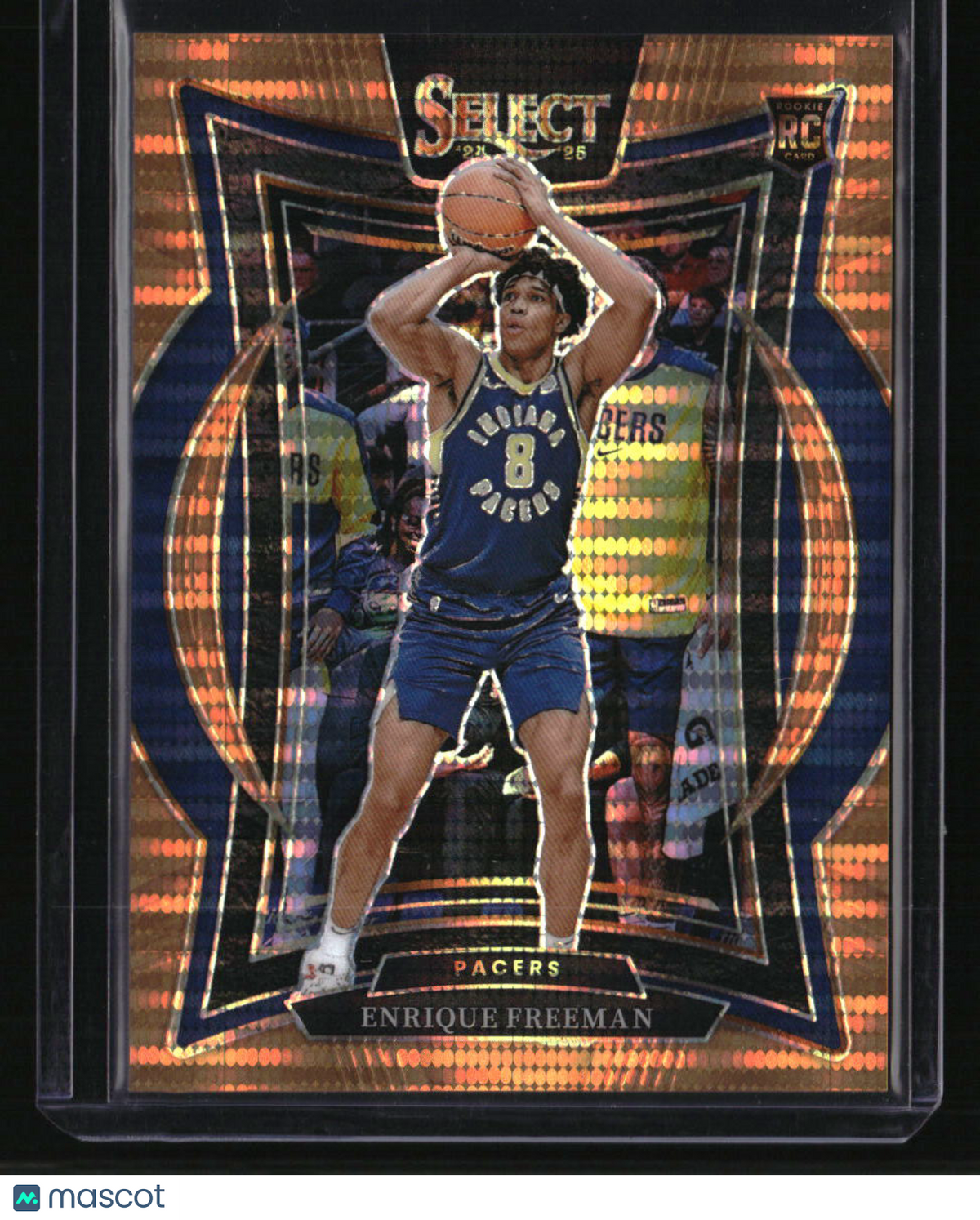 2024-25 Panini Select Enrique Freeman Neon Orange Pulsar Prizm #/18