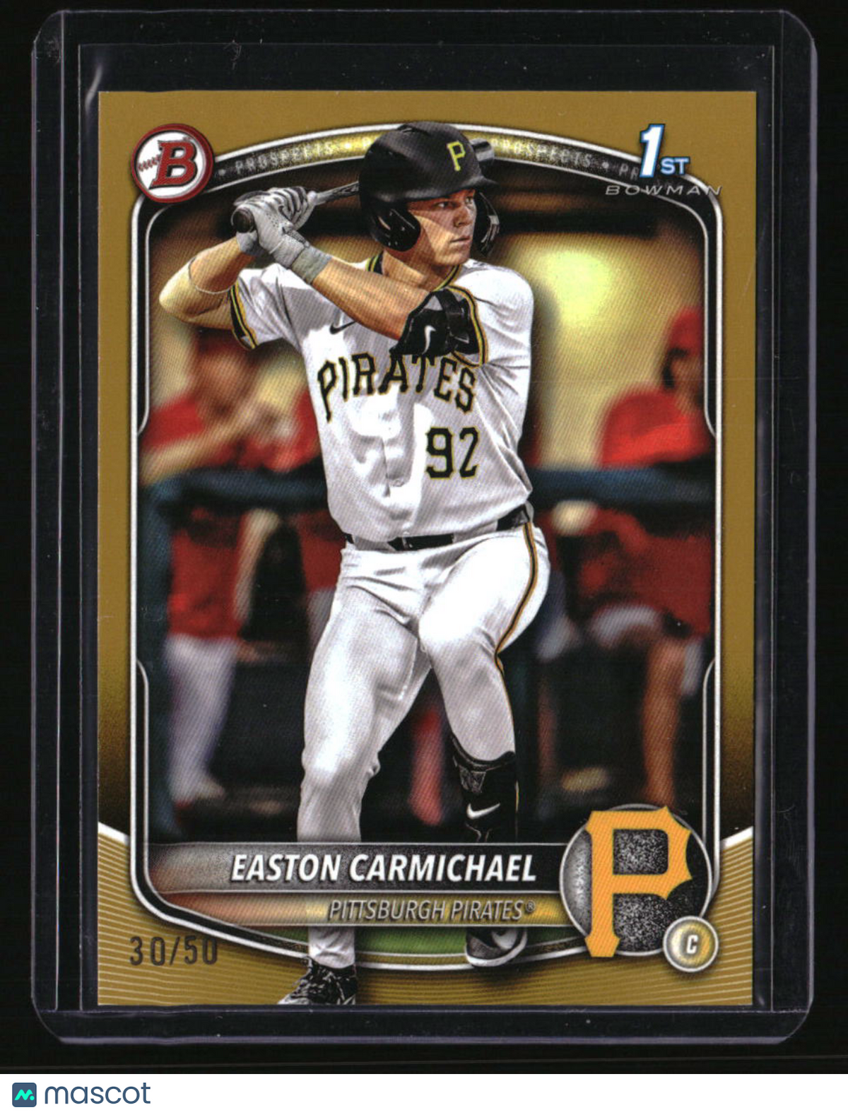 2025 Bowman Draft Easton Carmichael Gold Border #/50