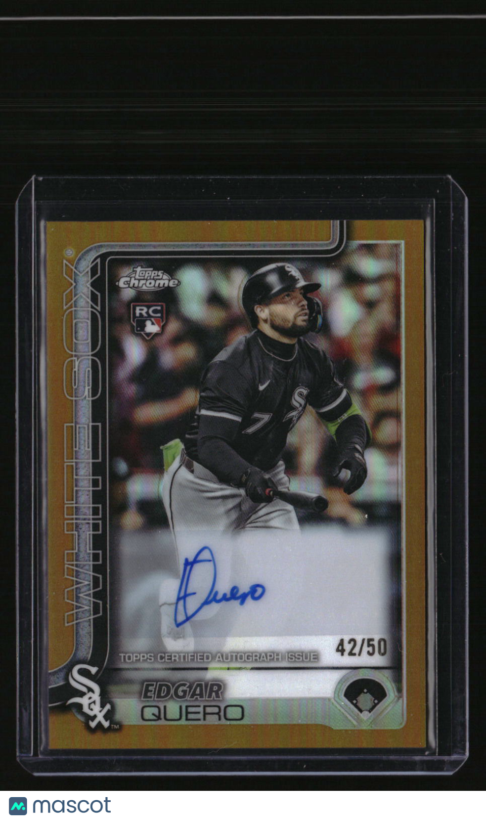2025 Topps Chrome Update Edgar Quero Autographs Gold Refractors #/50