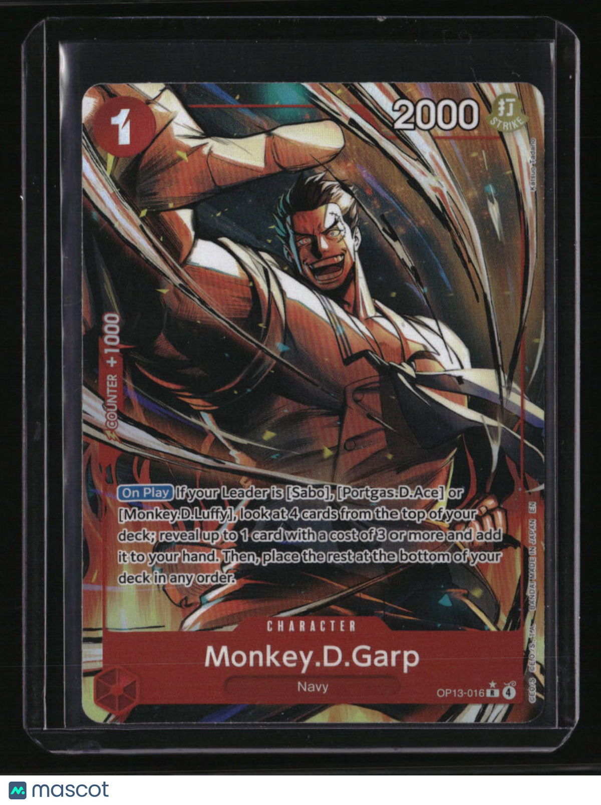 Carrying On His Will Monkey.D.Garp Alternate Art