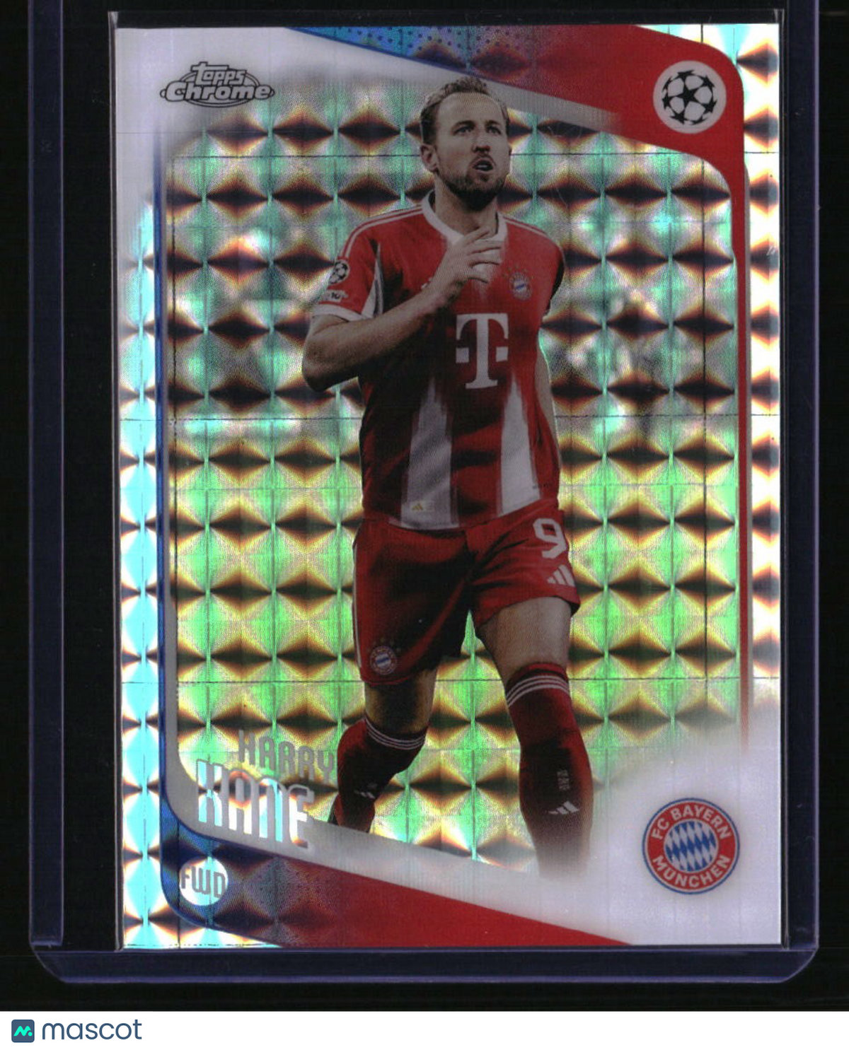 2025-26 Topps Chrome UEFA Club Competitions Harry Kane Geometric Refractor
