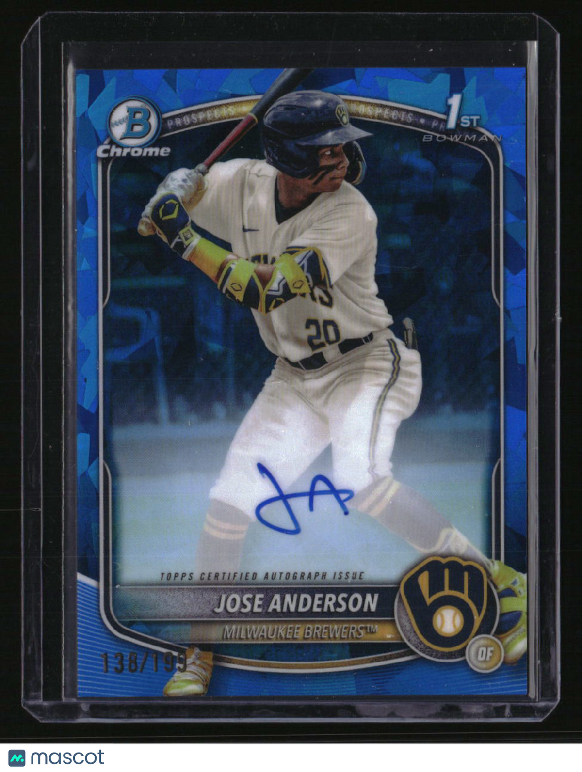2025 Bowman Chrome Sapphire Edition Jose Anderson Prospect Auto #/199