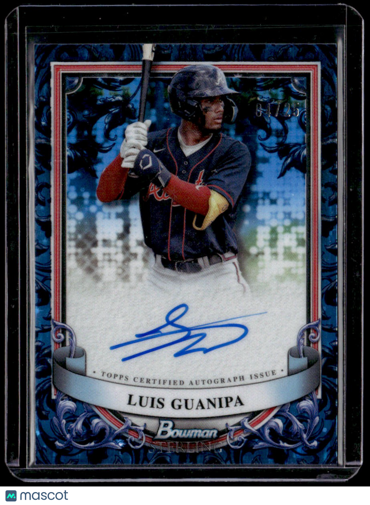 2024 Bowman Sterling Luis Guanipa Prospect Auto Blue Sterling Scintillate #/25