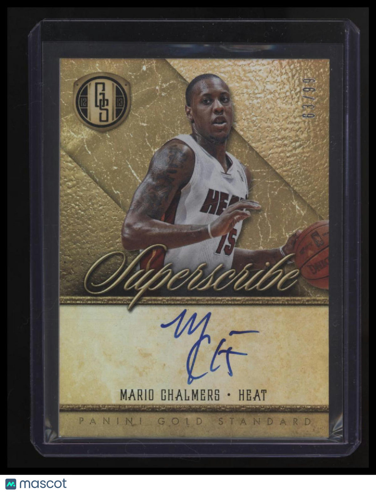 2012-13 Panini Gold Standard Mario Chalmers Superscribe Autographs #/99