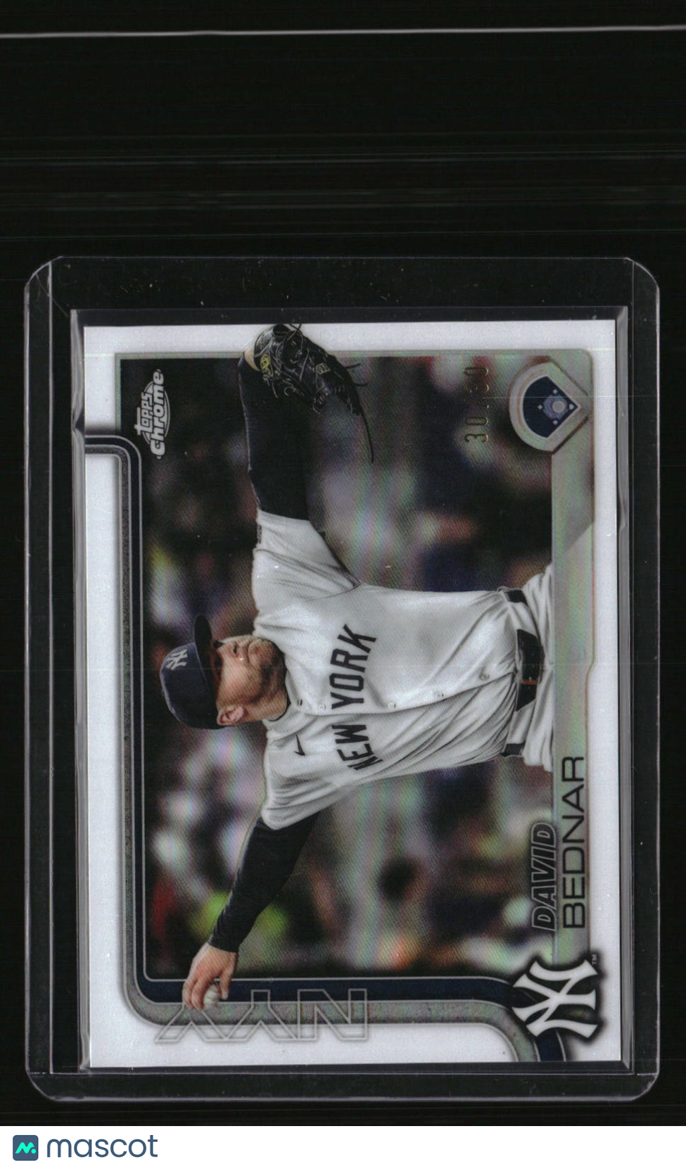 2025 Topps Chrome Update David Bednar White Refractors #/30