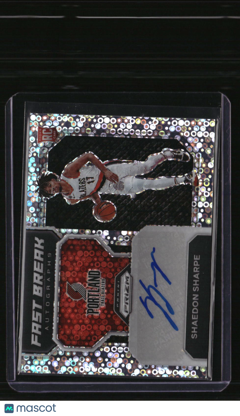 2022-23 Panini Prizm Shaedon Sharpe Fast Break Rookie Autographs