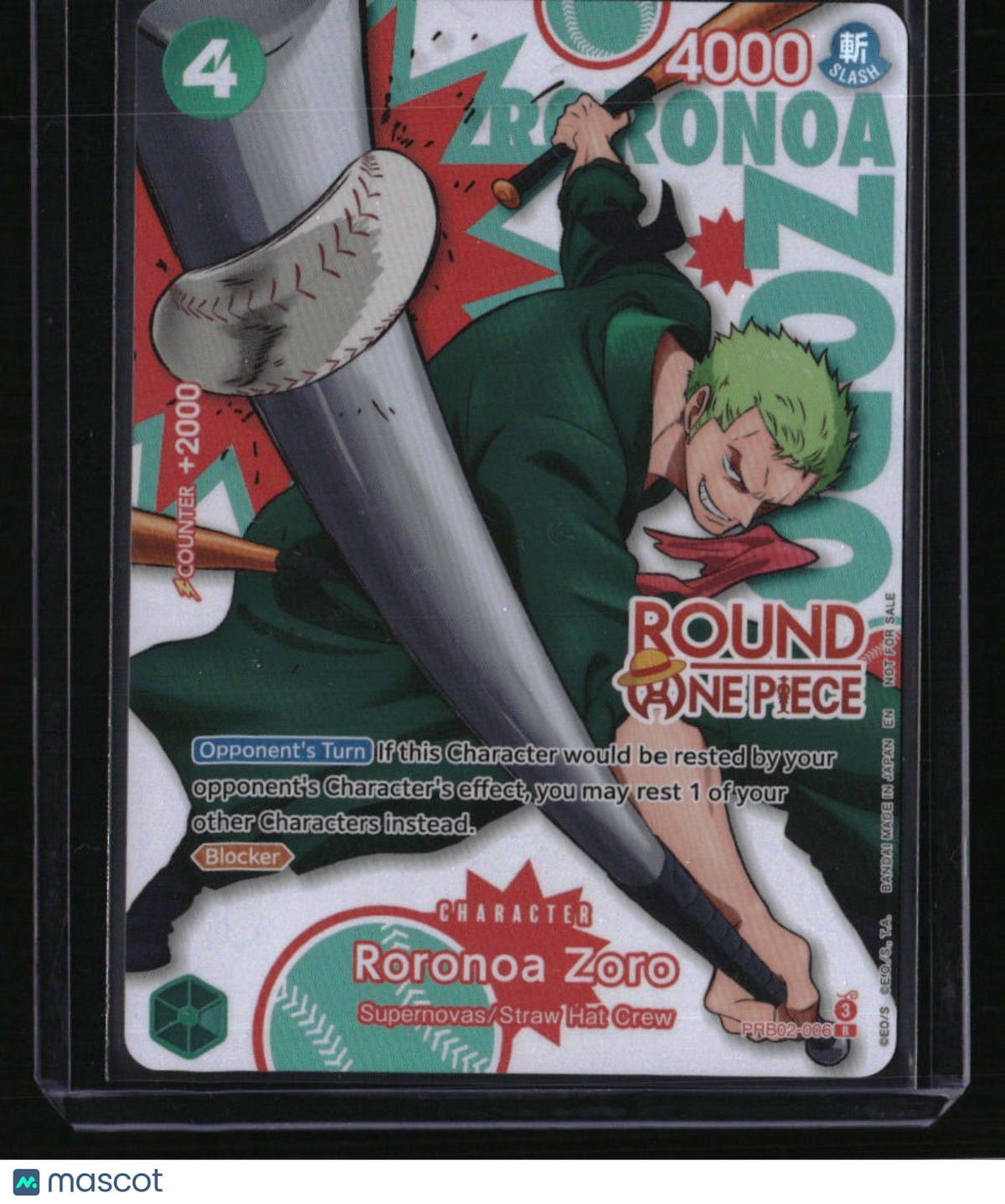 One Piece Promotion Cards Roronoa Zoro (Round 1 Promo)