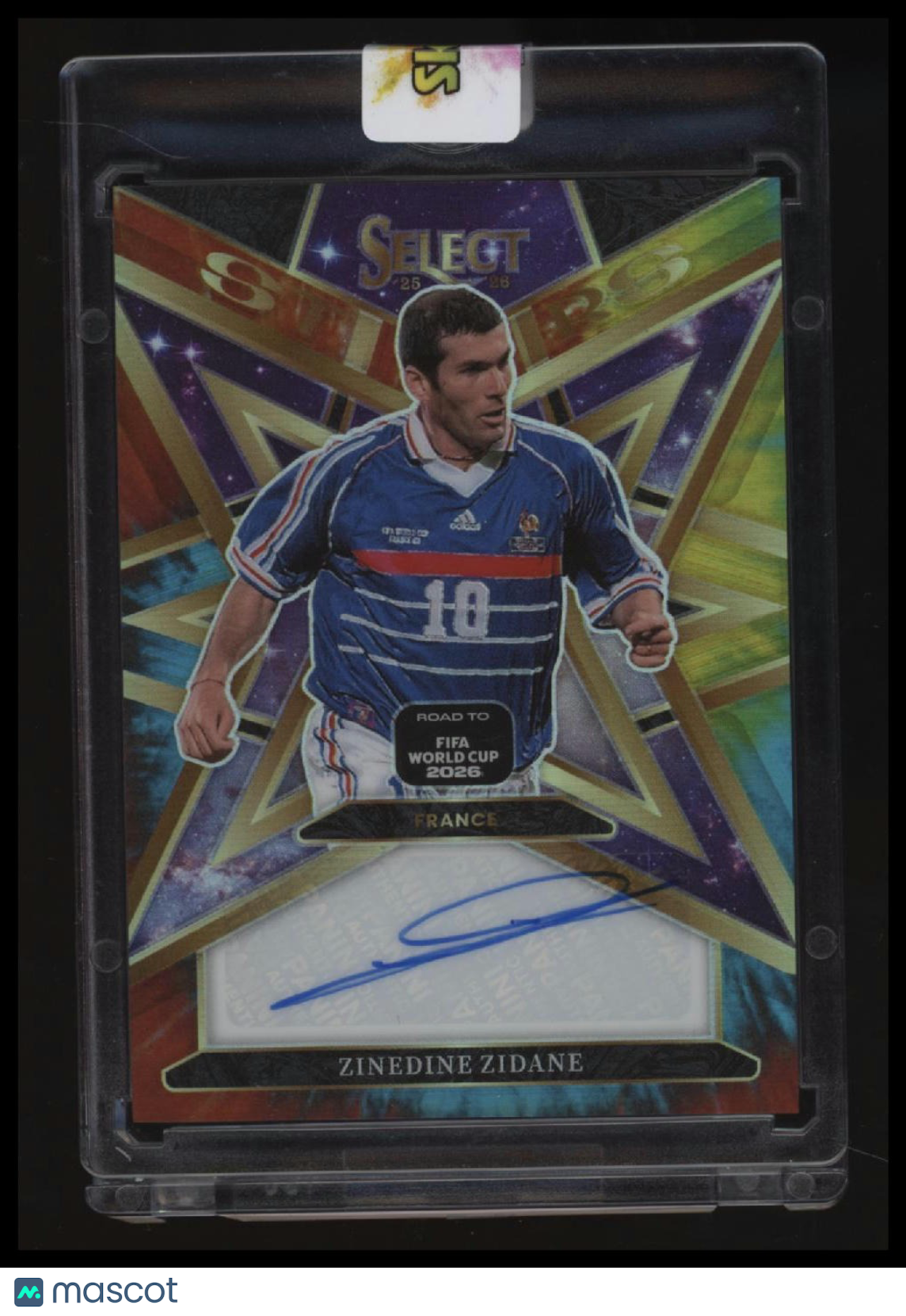 2025-26 Select Road to FIFA World Cup Zinedine Zidane Stars Sig. Tie-Dye #/25